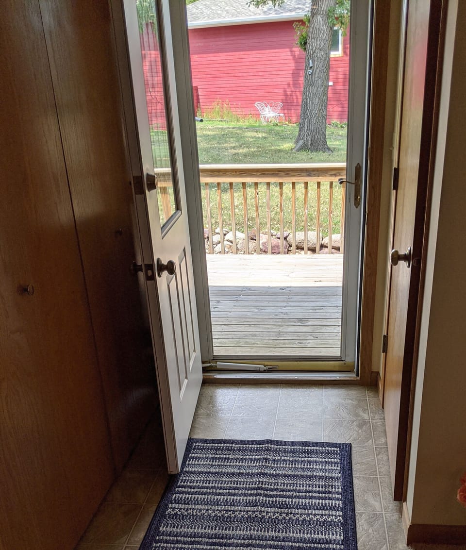 Door to Deck off Kitchen