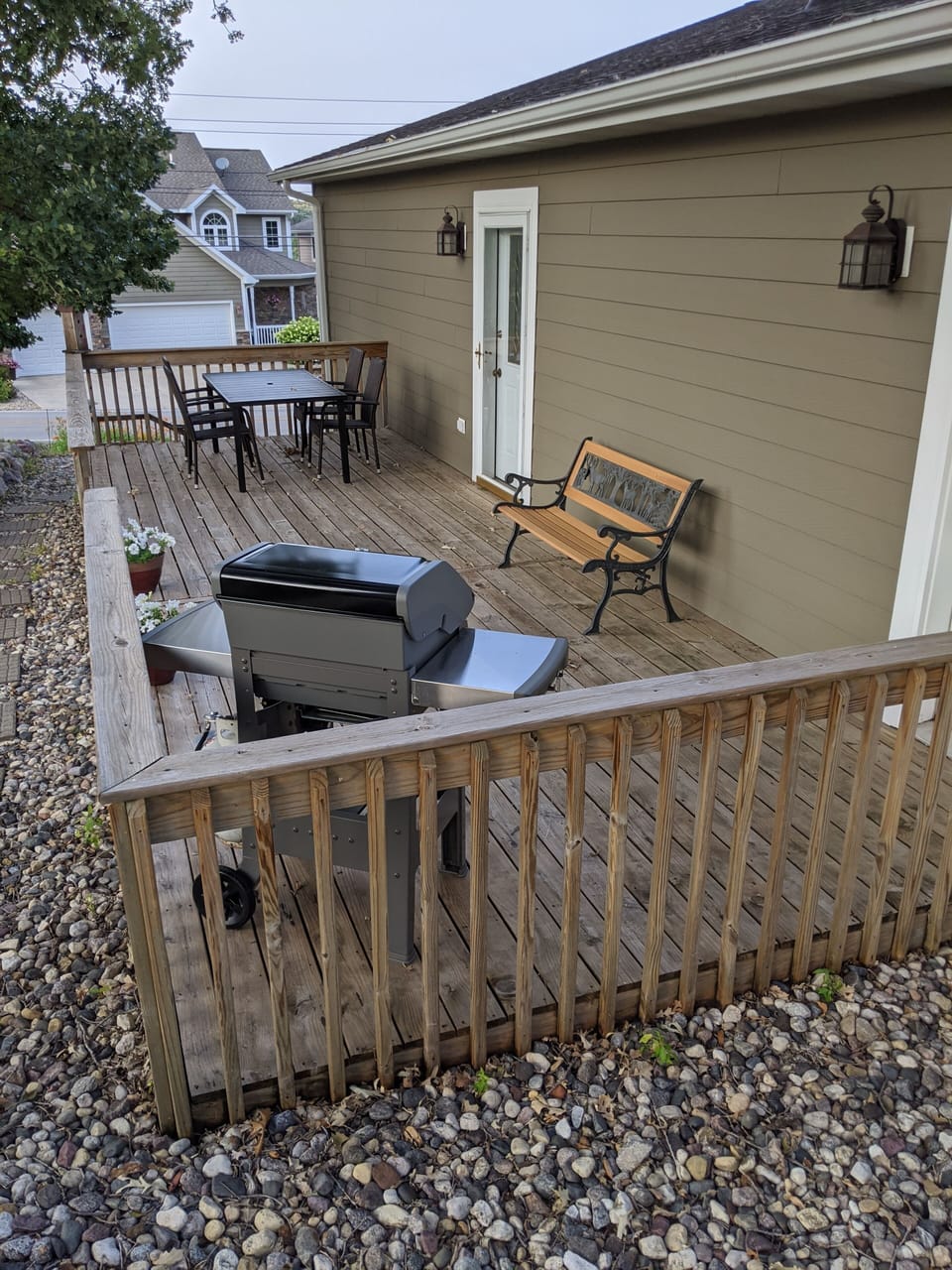 Deck with Sitting Area and Grill