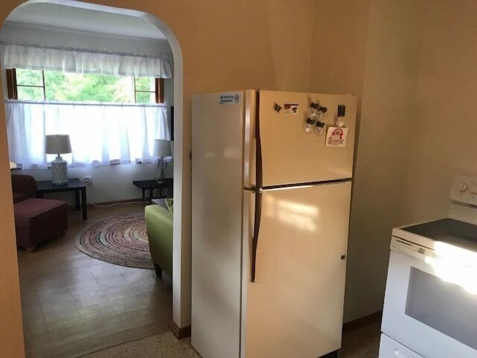 Full size fridge and electric stove 