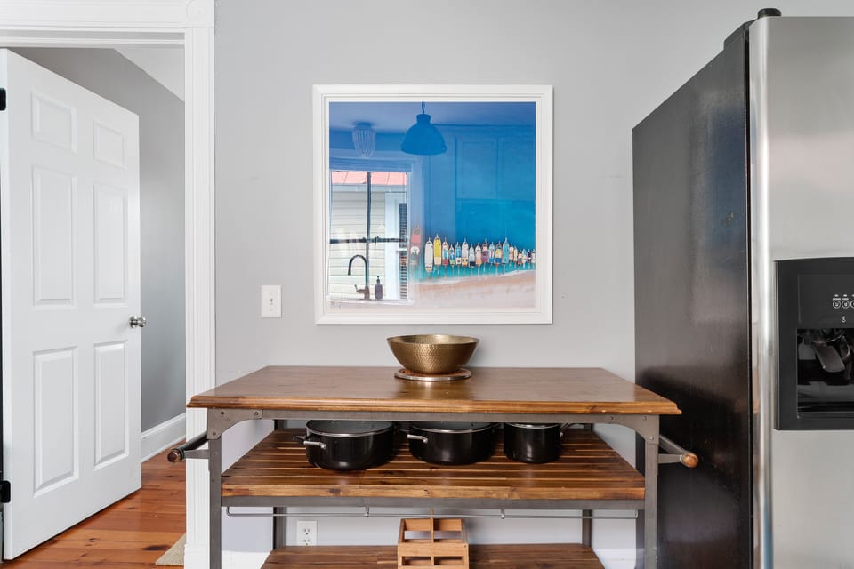 Kitchen Table with Cooking Basics