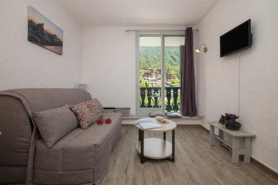 Sofa bed and flat screen TV
