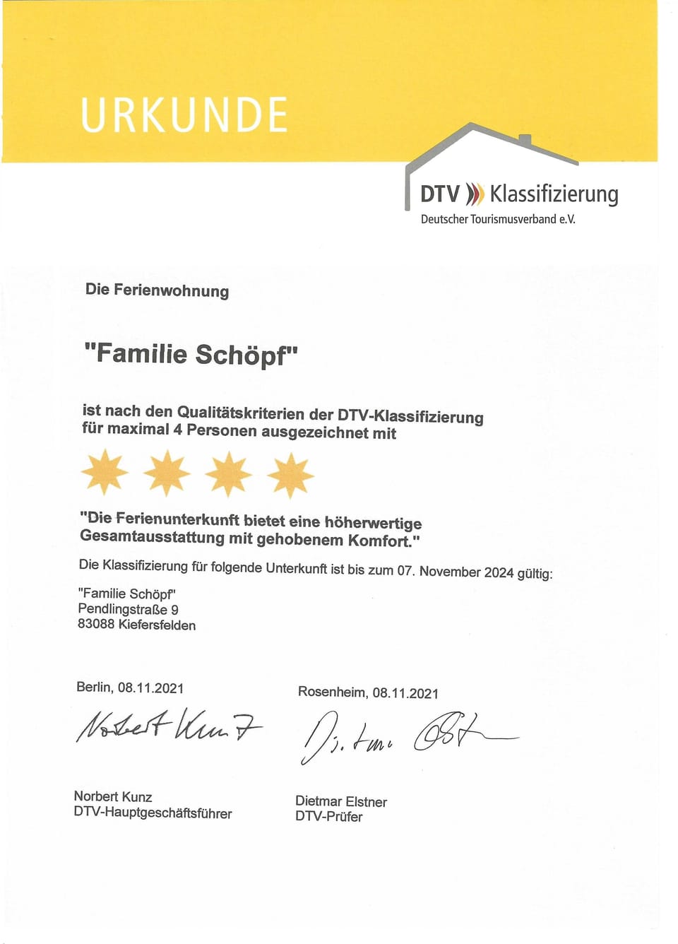 Ferienwohnung Schöpf Max. 4 Pers. ca 90 qm Apartment in Kufstein