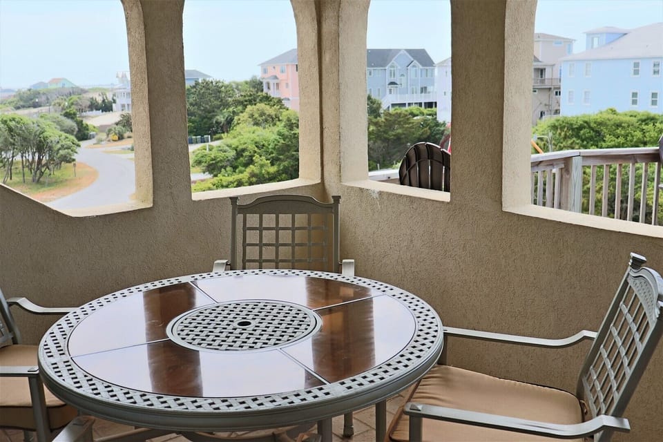 Deck off kitchen
