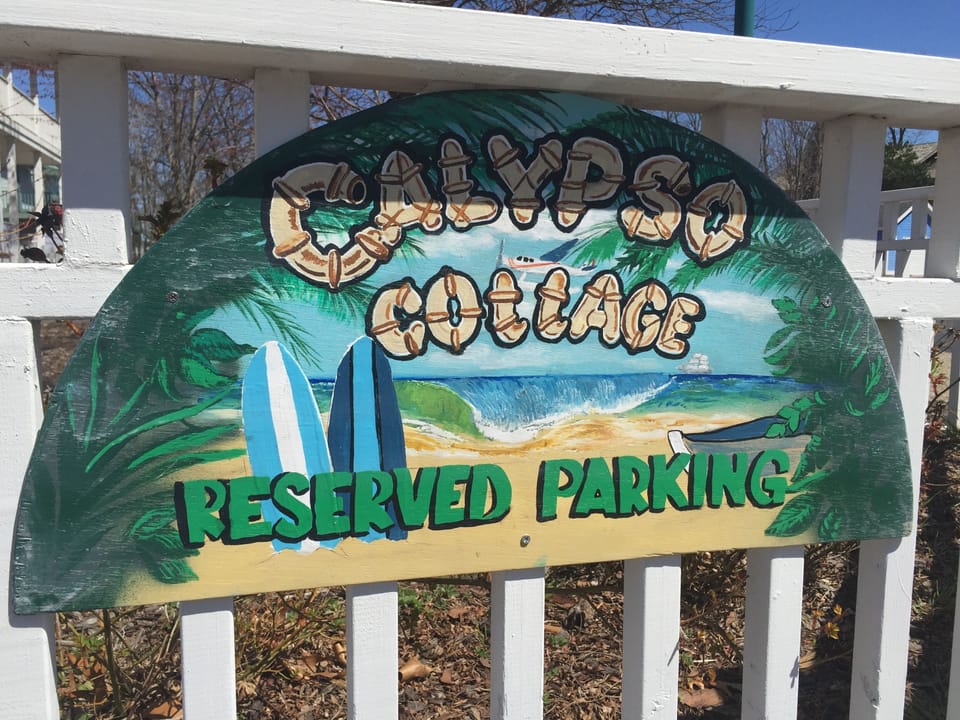 Its official with this hand crafted sign for this one of a kind cottage.