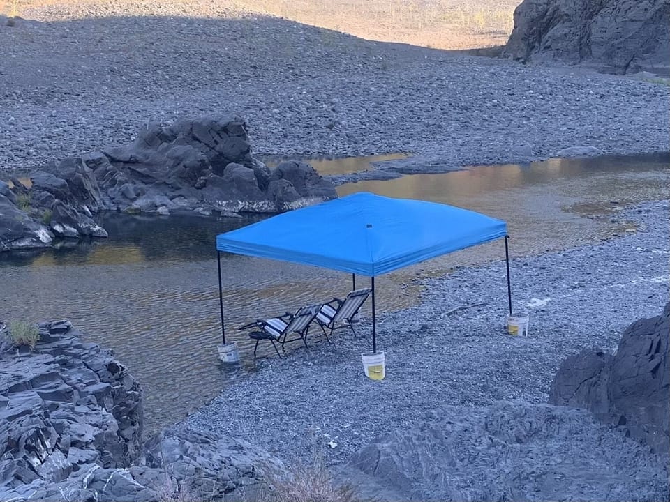 Private beach