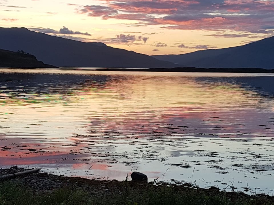 Sunset from sun lounge