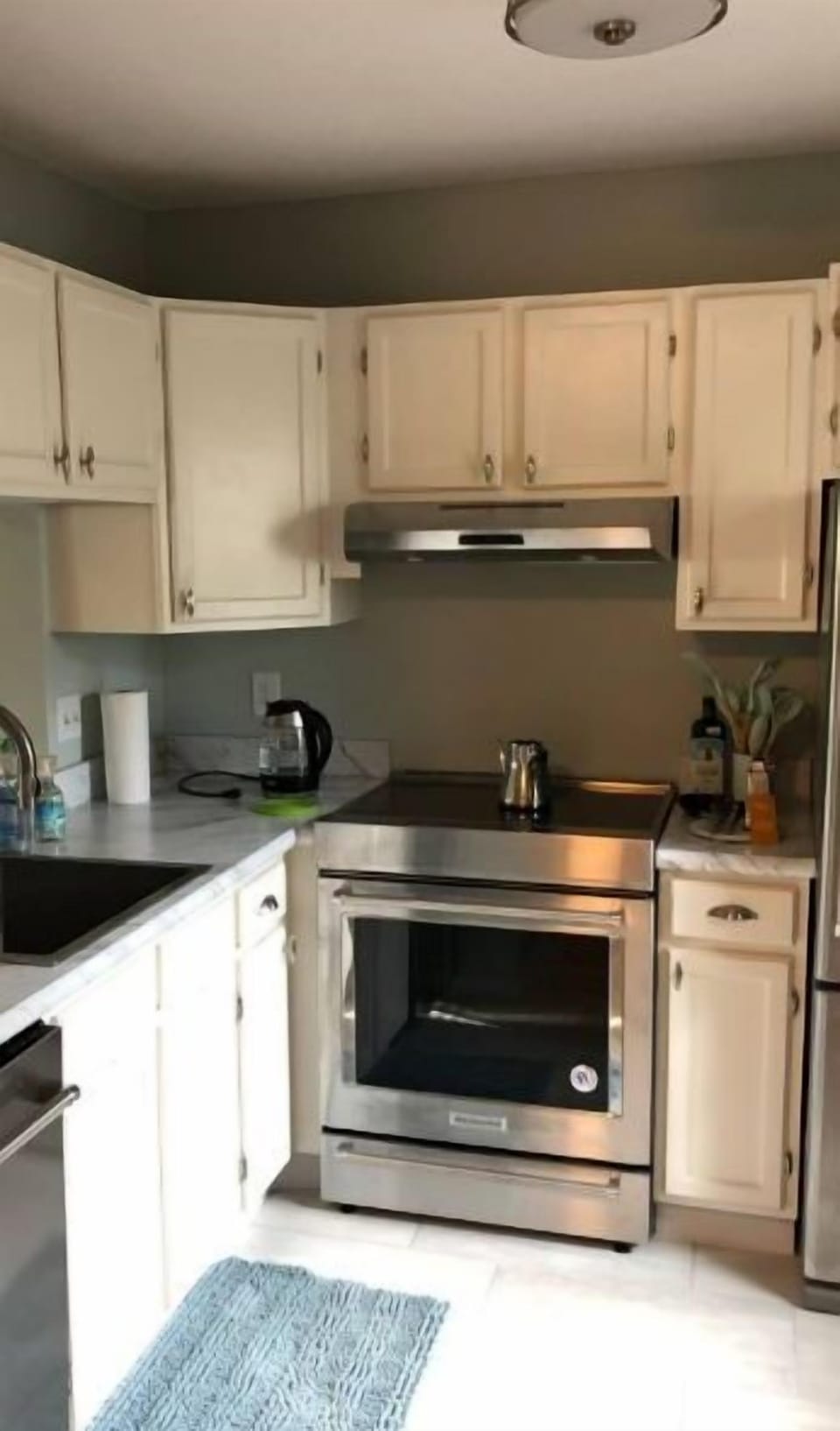 Remodeled kitchen with KitchenAid appliances 