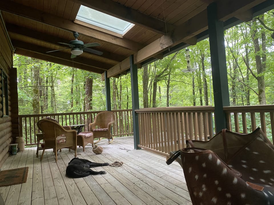 Back Porch Seating Area