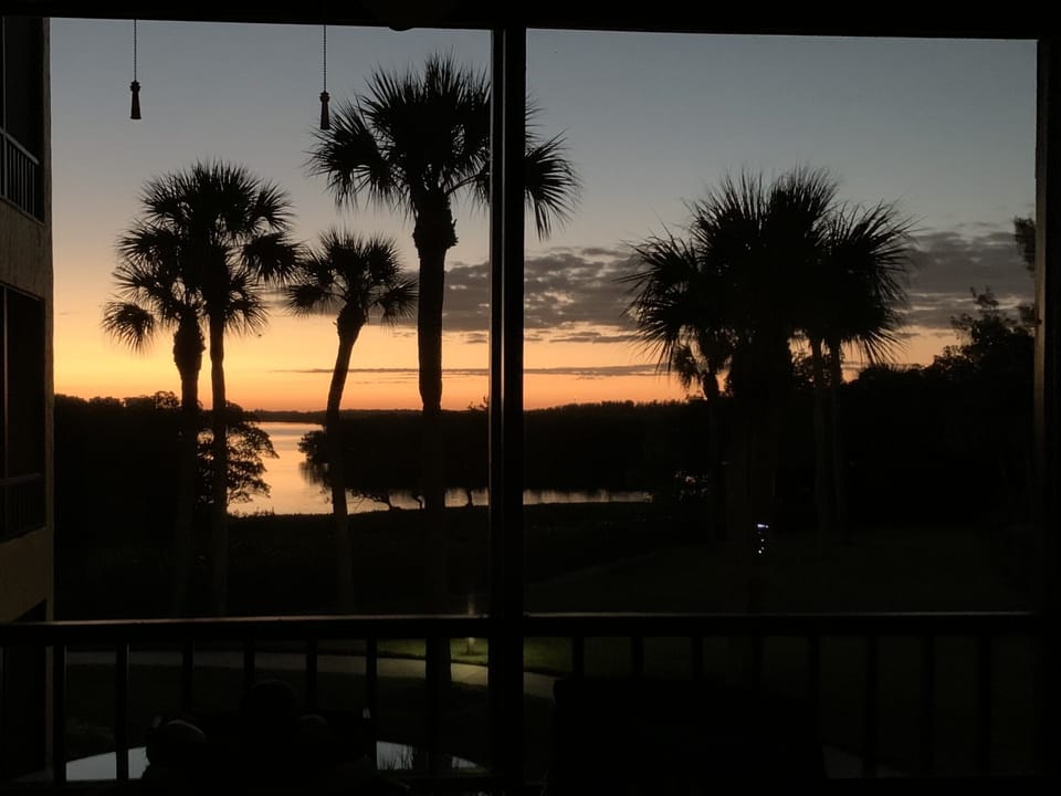 First light of the day is beautiful from the lanai. 