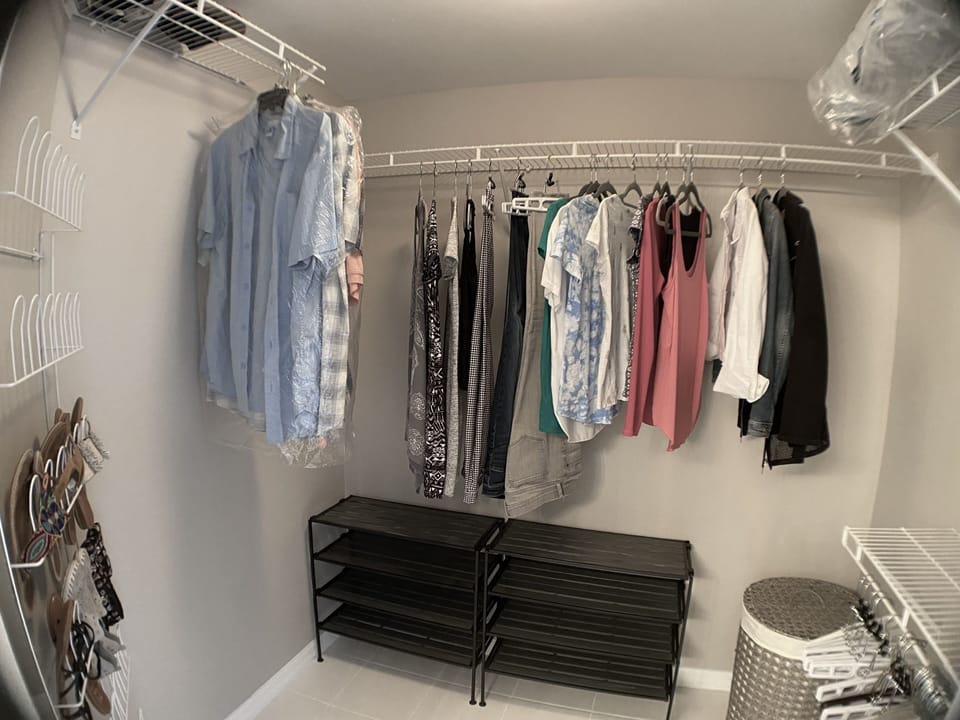 Master walk-in closet