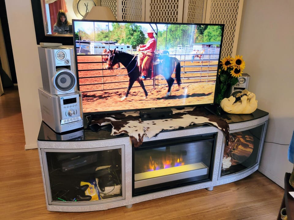 Cozy warm fireplace, Xbox and stereo to play your favorite music!