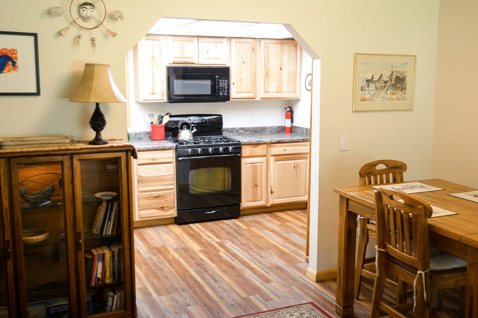Fully stocked kitchen