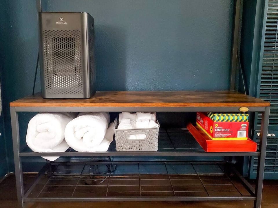 HEPA air filter has a night mode feature to minimize light disturbance