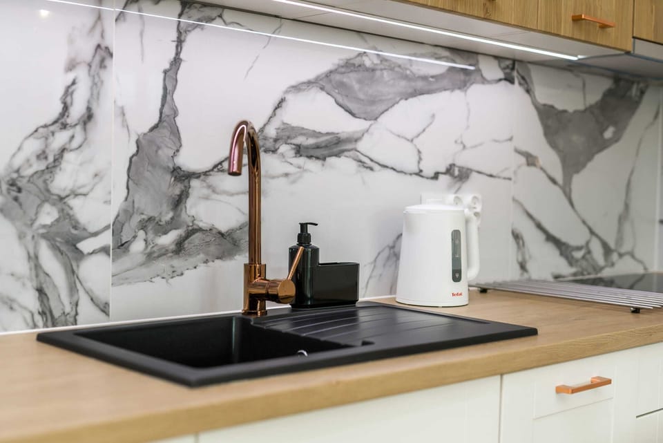 Sink in the kitchenette.