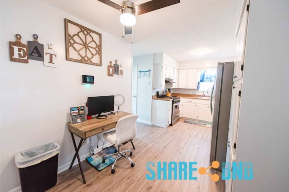 Need to attend work? Feel free to set it up in the office space.