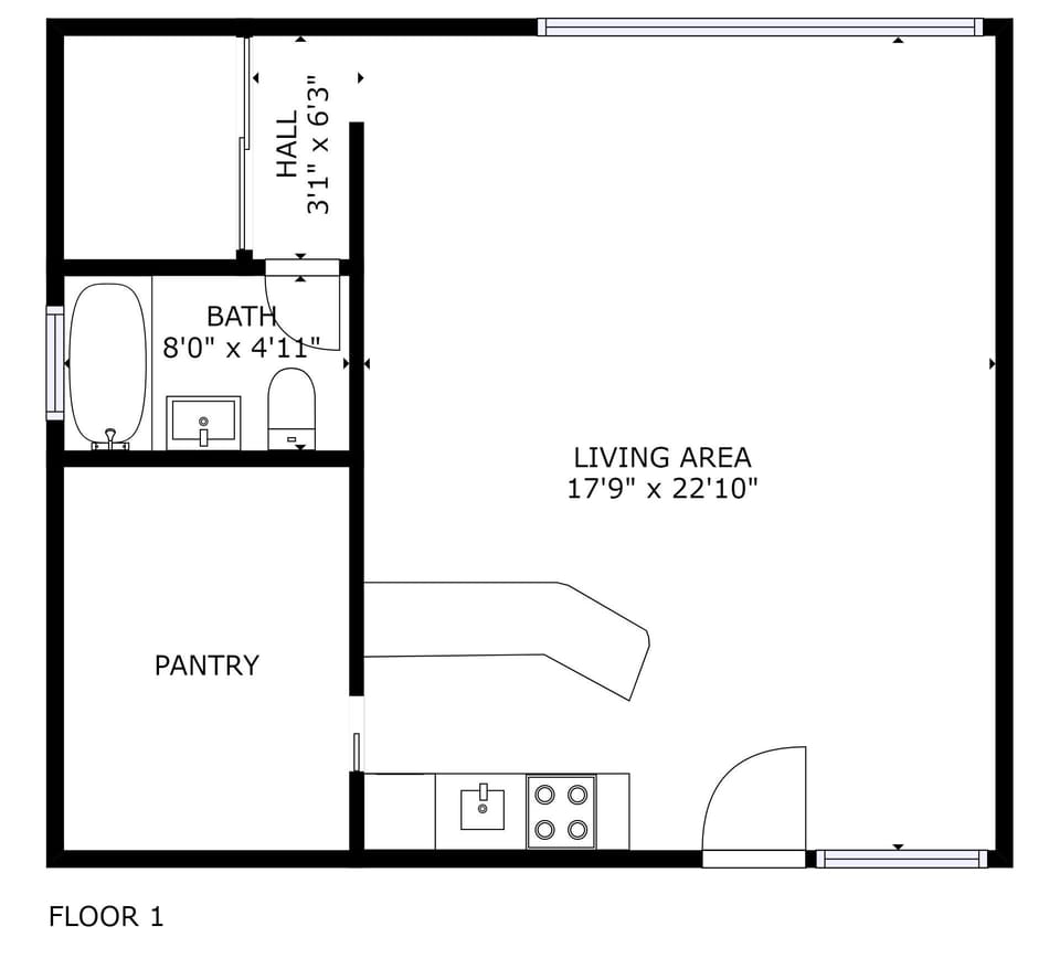 Suite 2 floor plan.