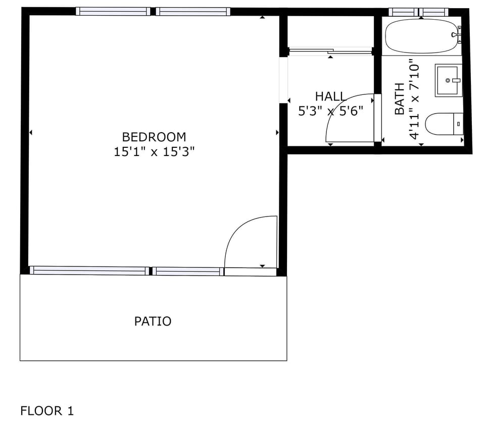 Suite 3 floor plan.