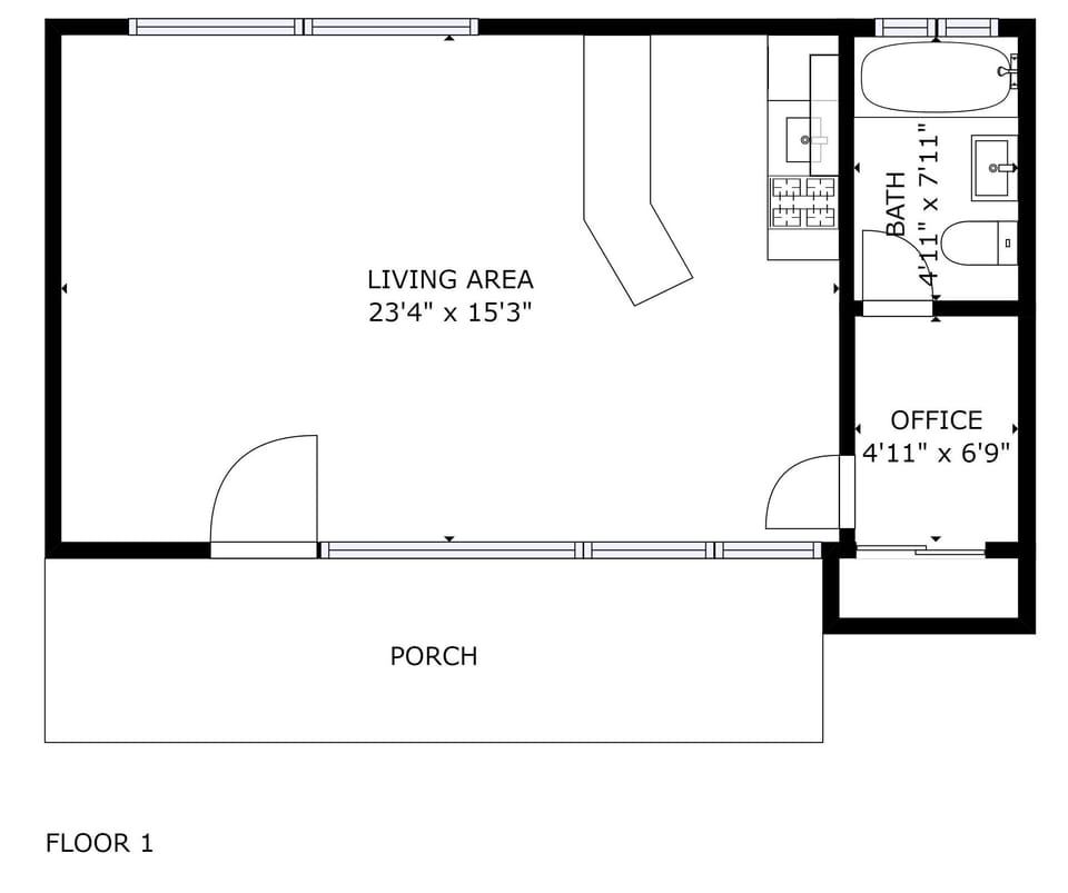 Suite 5 floor plan.
