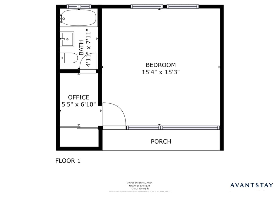 Suite 6 floor plan.