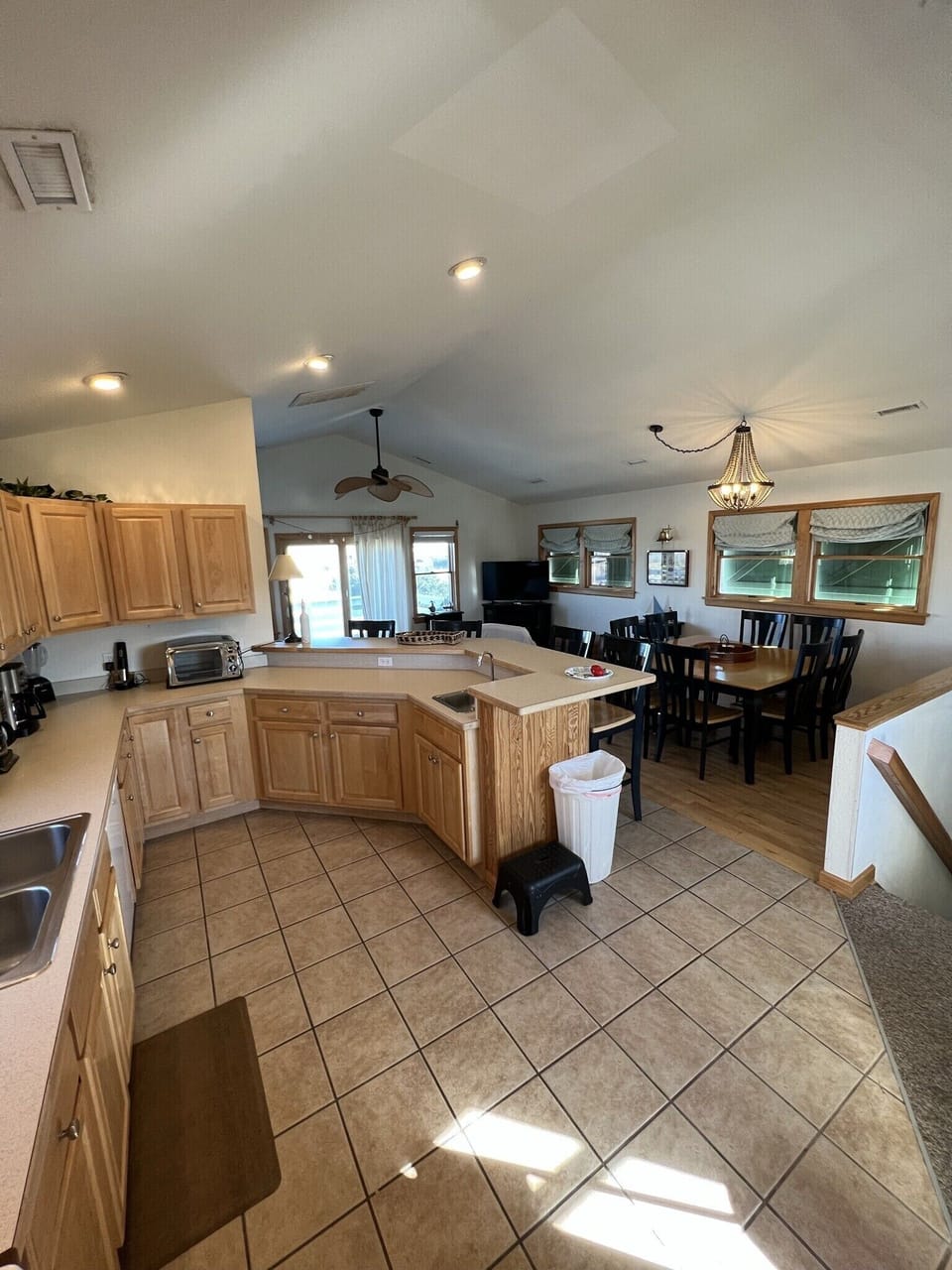 Kitchen-Enough equipment to prepare any size meal.All appliances purchased 2023