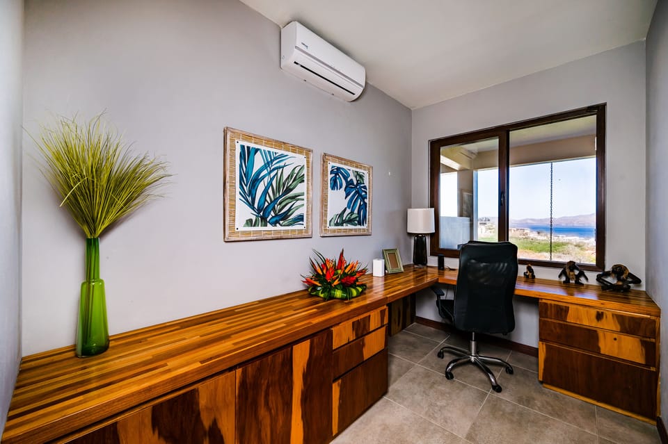 Office with ocean views.
