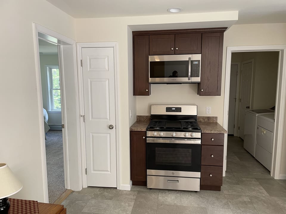 Kitchen stove & microwave
