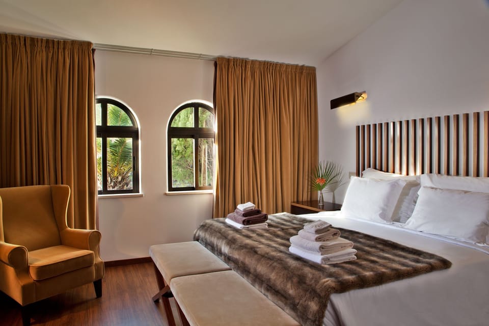 Drift to sleep in a comfortable bed after a wonderful day outside.