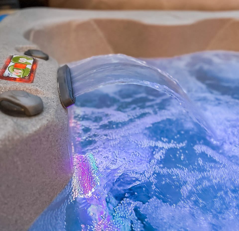 We have a hot tub available for your use!