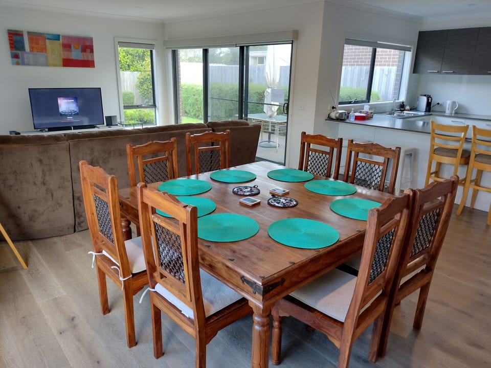 Lots of room at the 8x seat dining table