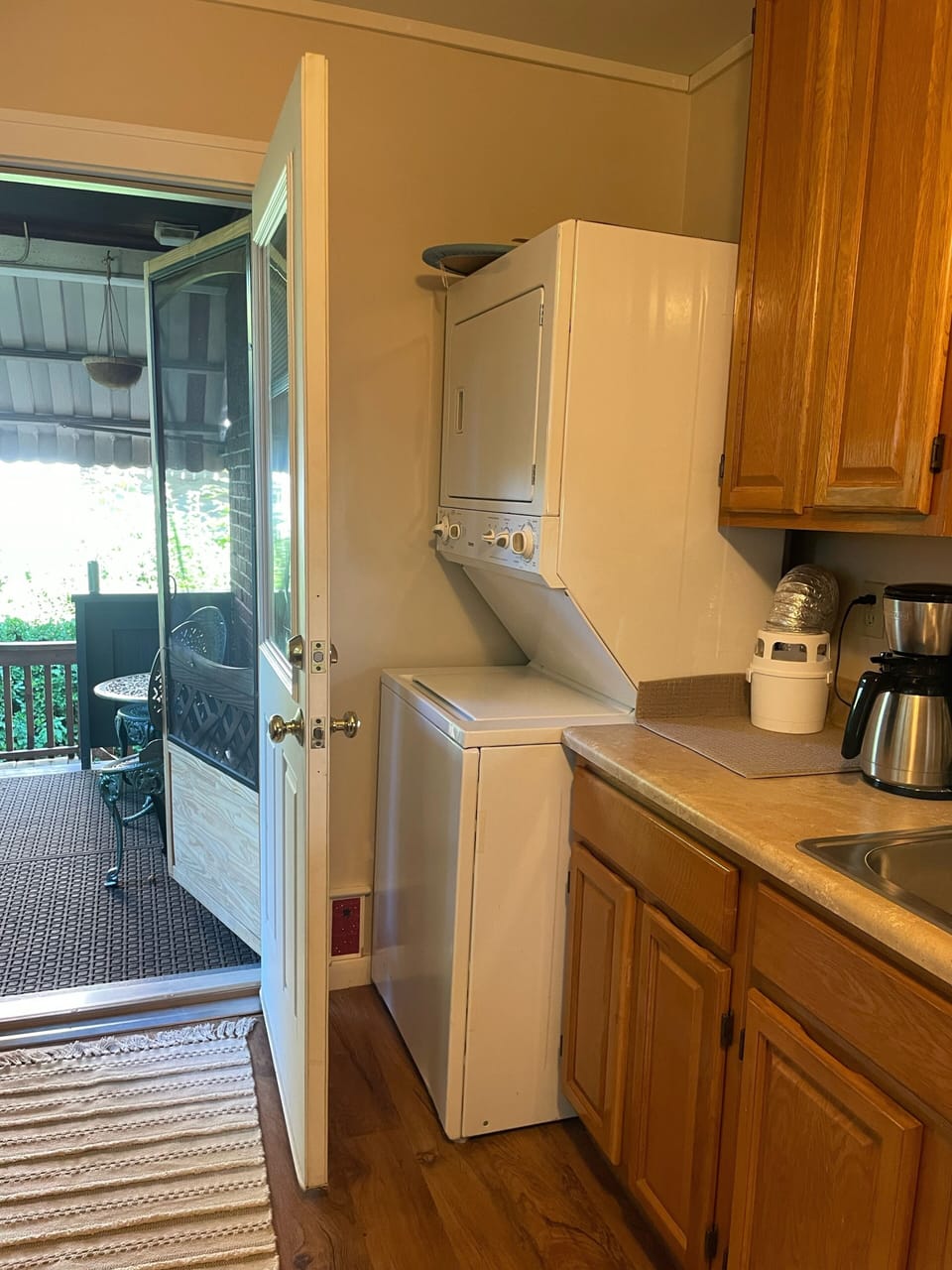 Washer and dryer for bikers/longer stays 