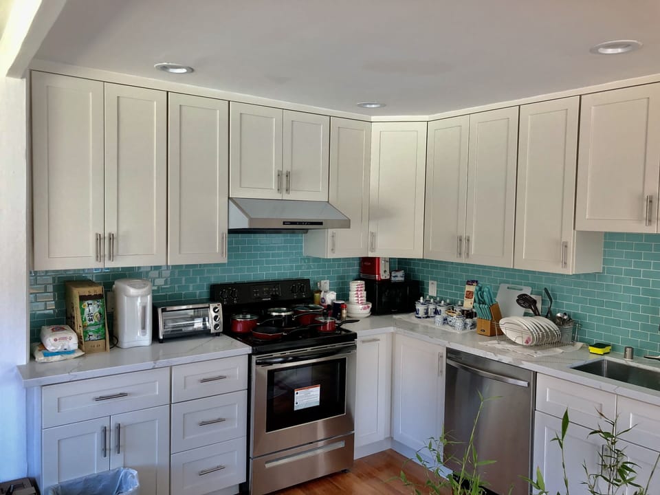 Kitchen Essential - Hot water auto cooker & all other essential things are new.