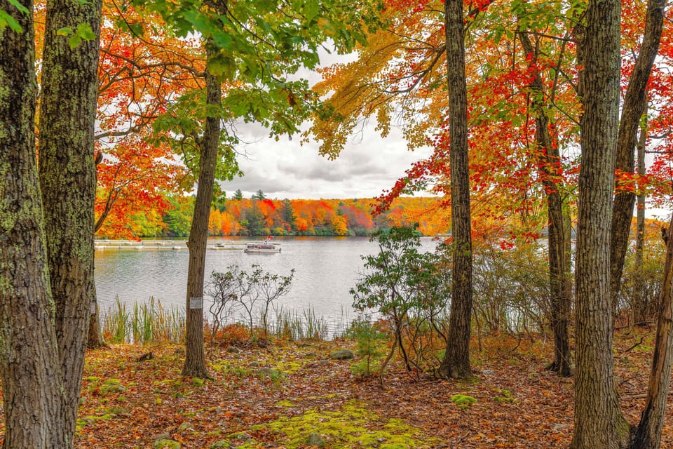 Lake Harmony, Poconos - Boulder Lake View from outdoor deck