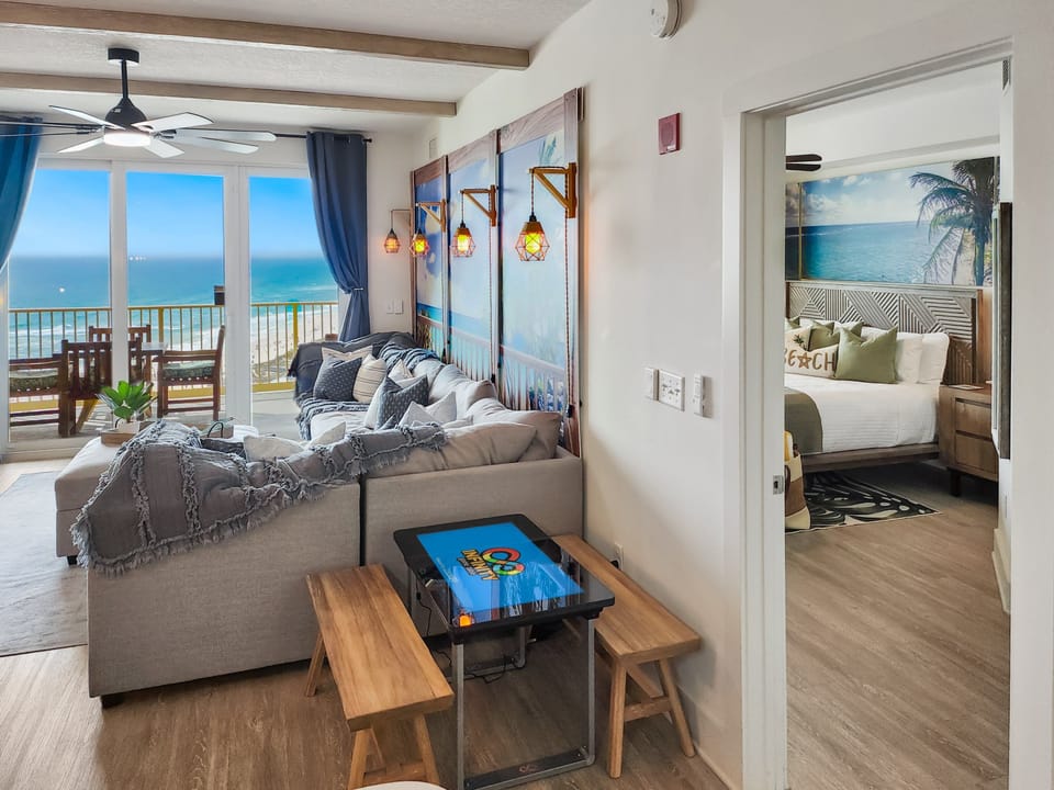 Off the living area, you will find the Master Suite.