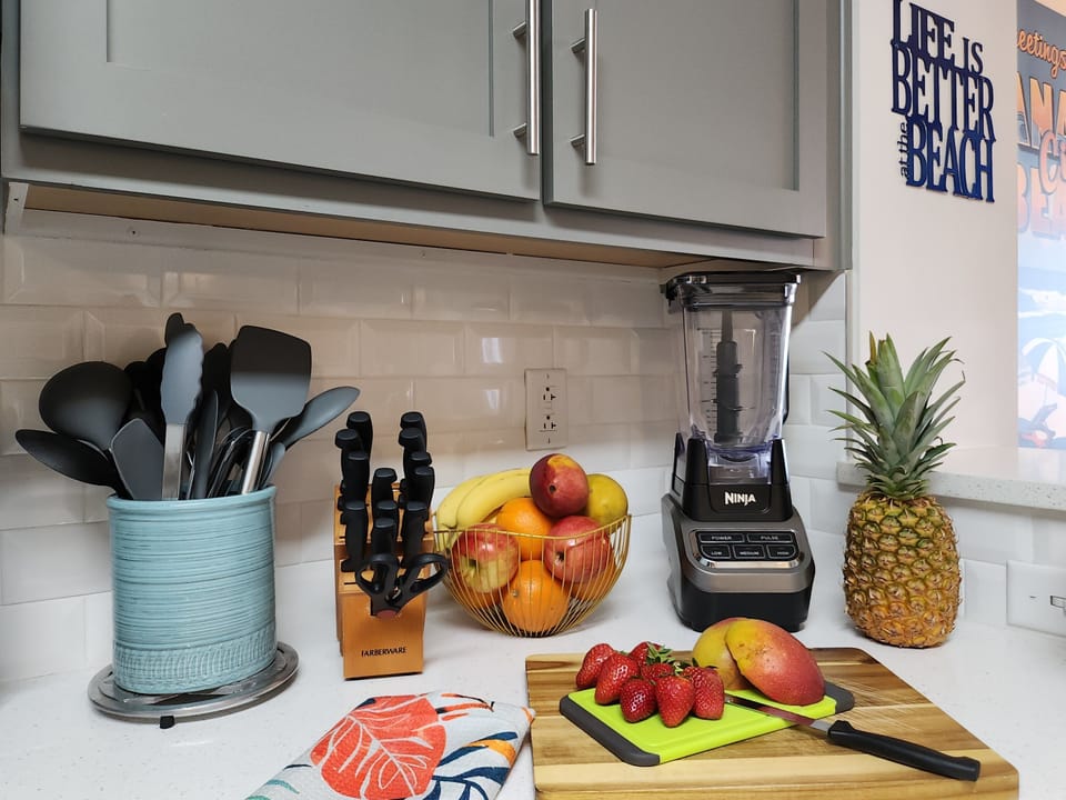 Blend your favorite ingredients into a refreshing smoothie.