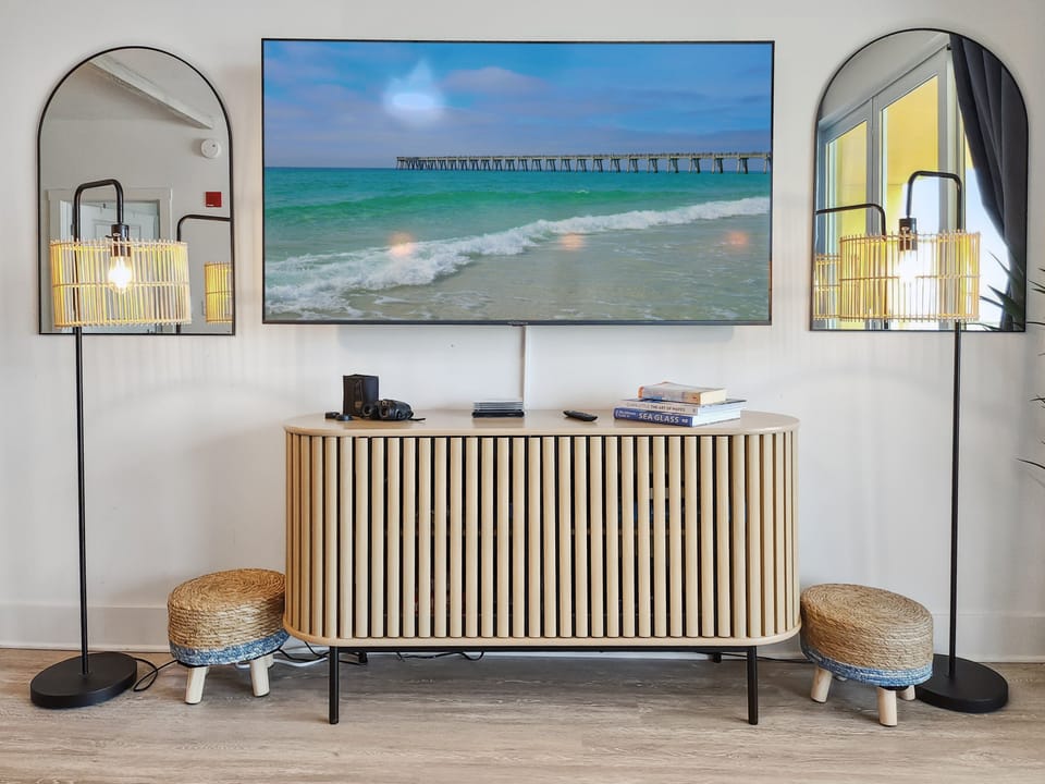 Binge your favorites on the large Smart TV.