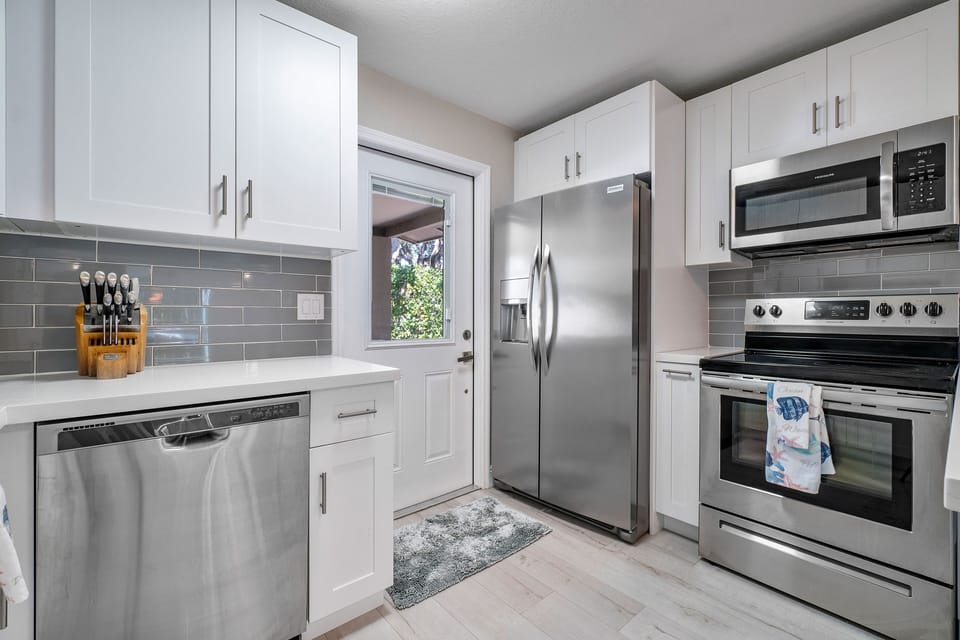 stainless steel appliances
