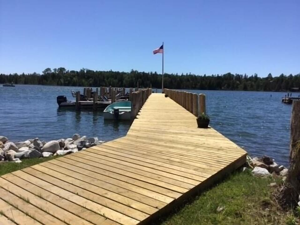 New dock at Les Cheneaux Landing