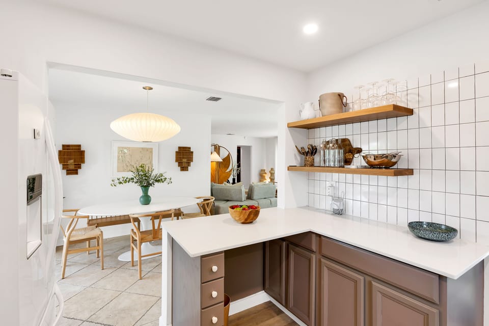 Open space for entertaining 