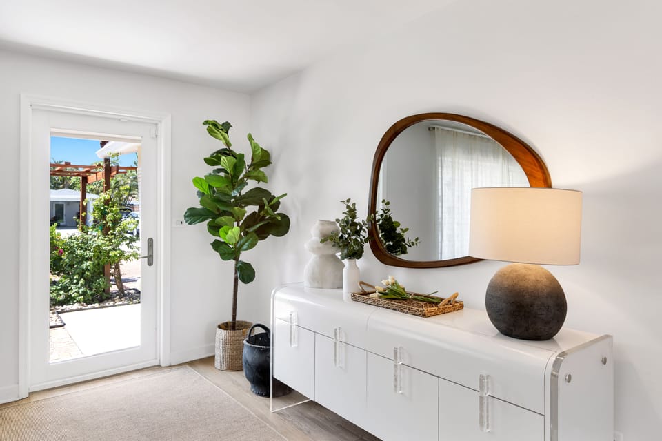 View of the greenery from your front door 