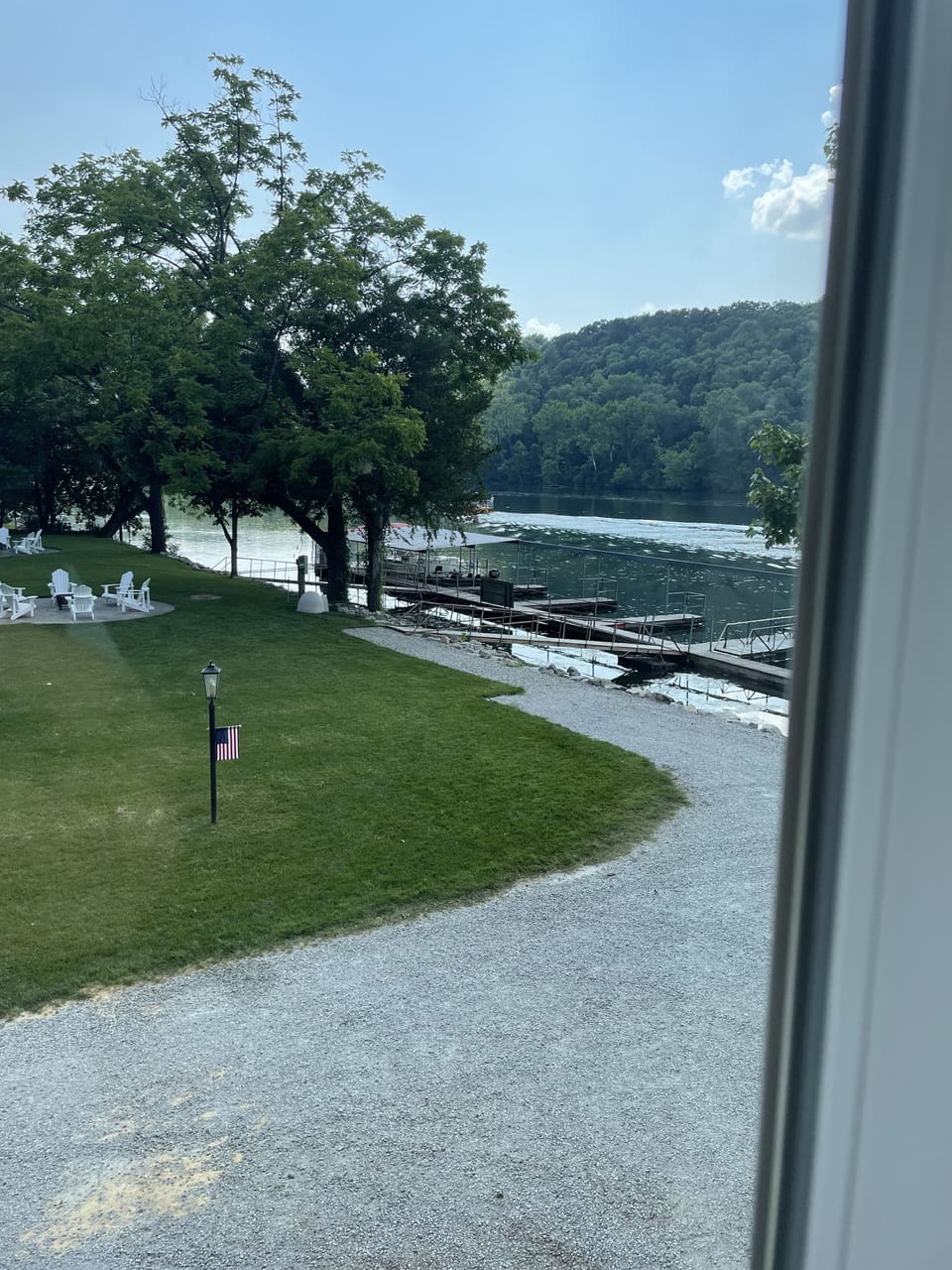 view from kitchen window