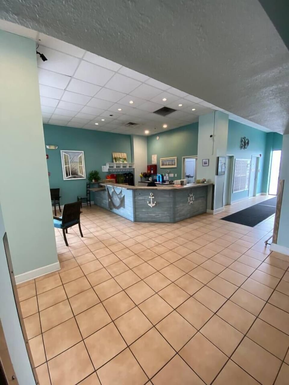 Staffed desk during business hours