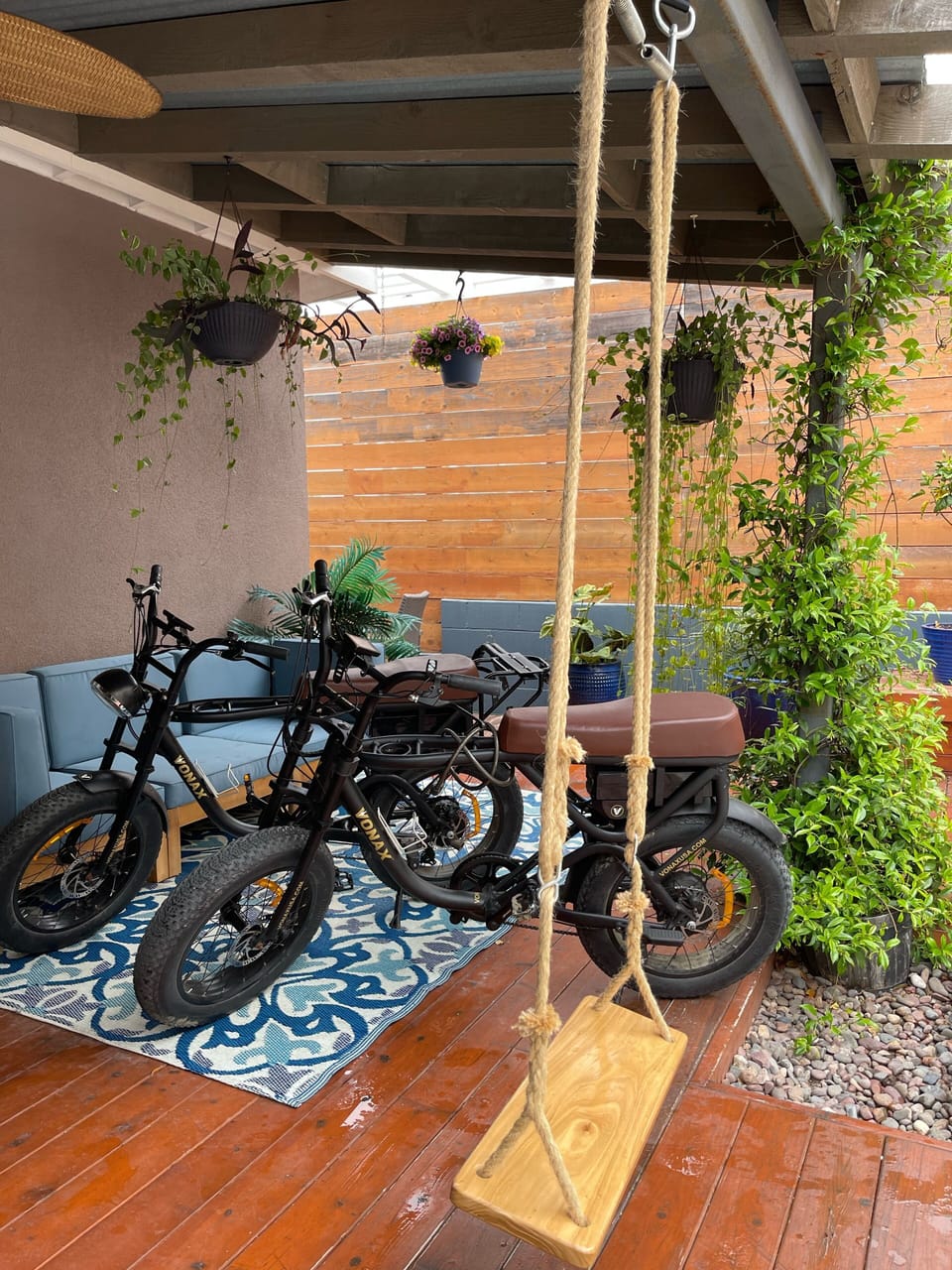 2 seater electric bikes that get a you from surf to jacuzzi in 7 minutes. 