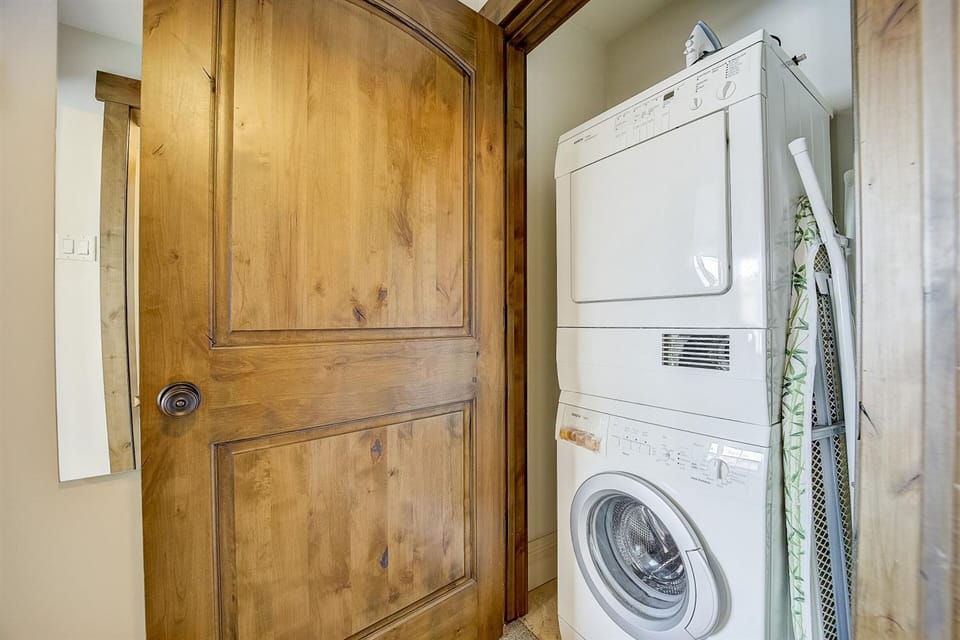 Washer and dryer.