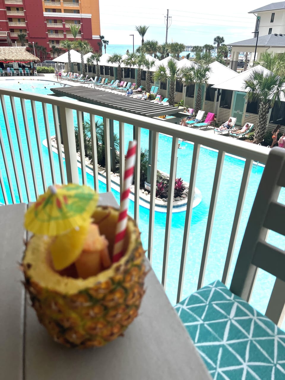 Enjoy Coco Loco's Pineapple Drink!
