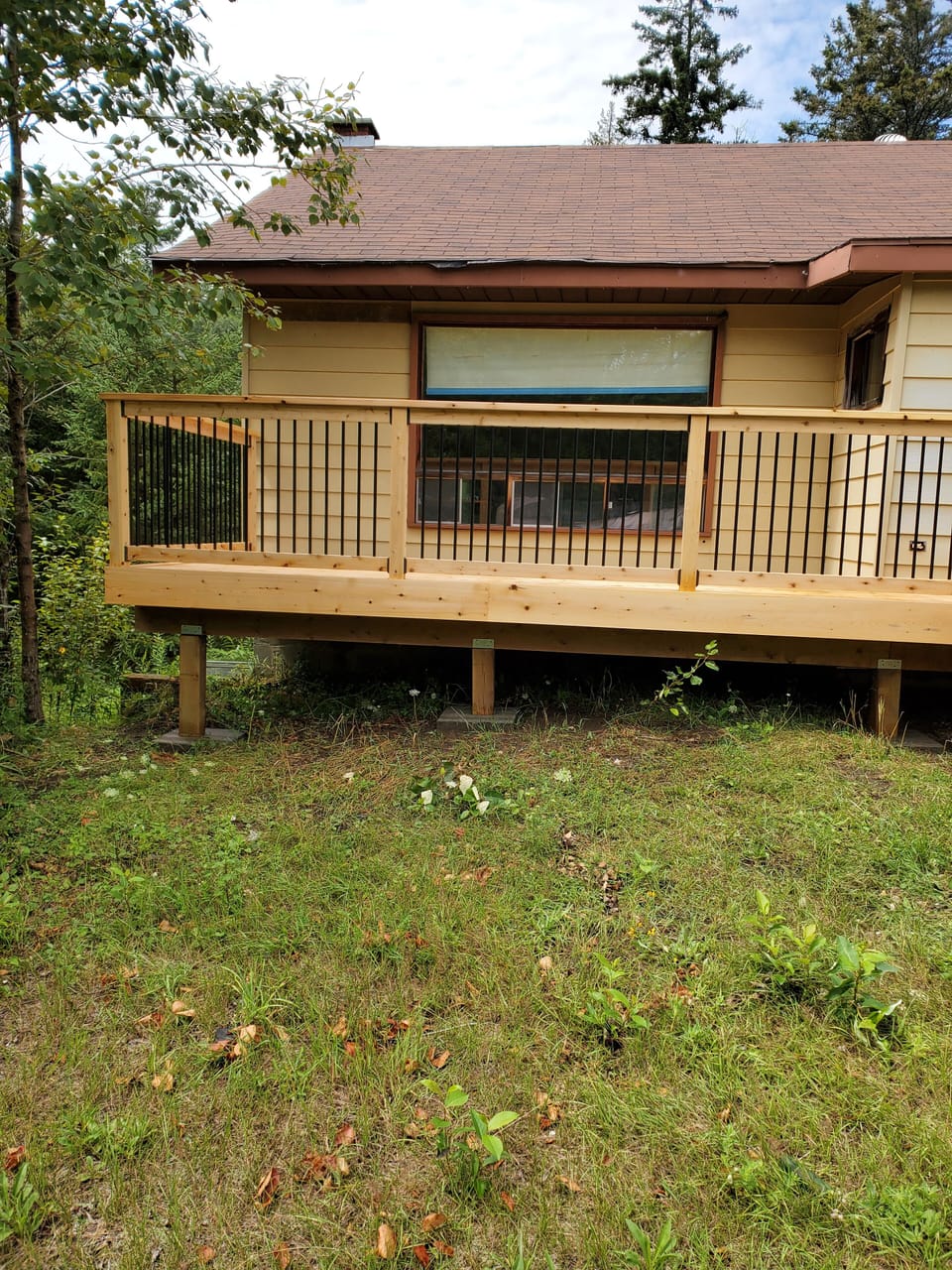 view of new deck