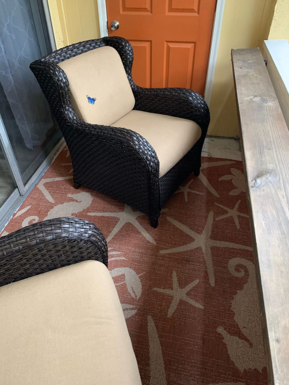 Balcony off of the living area