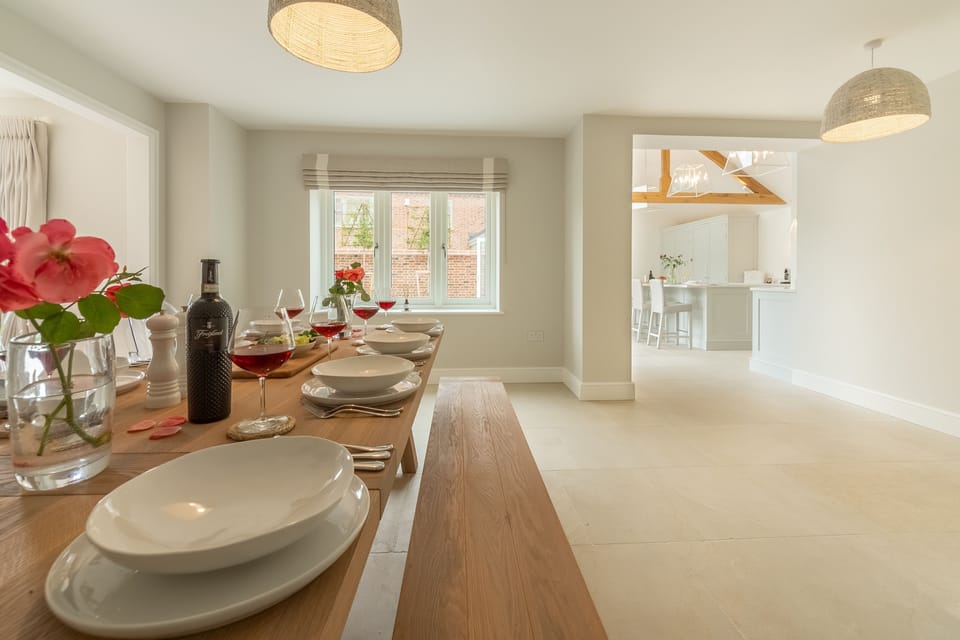 Ground floor: The light and spacious dining area