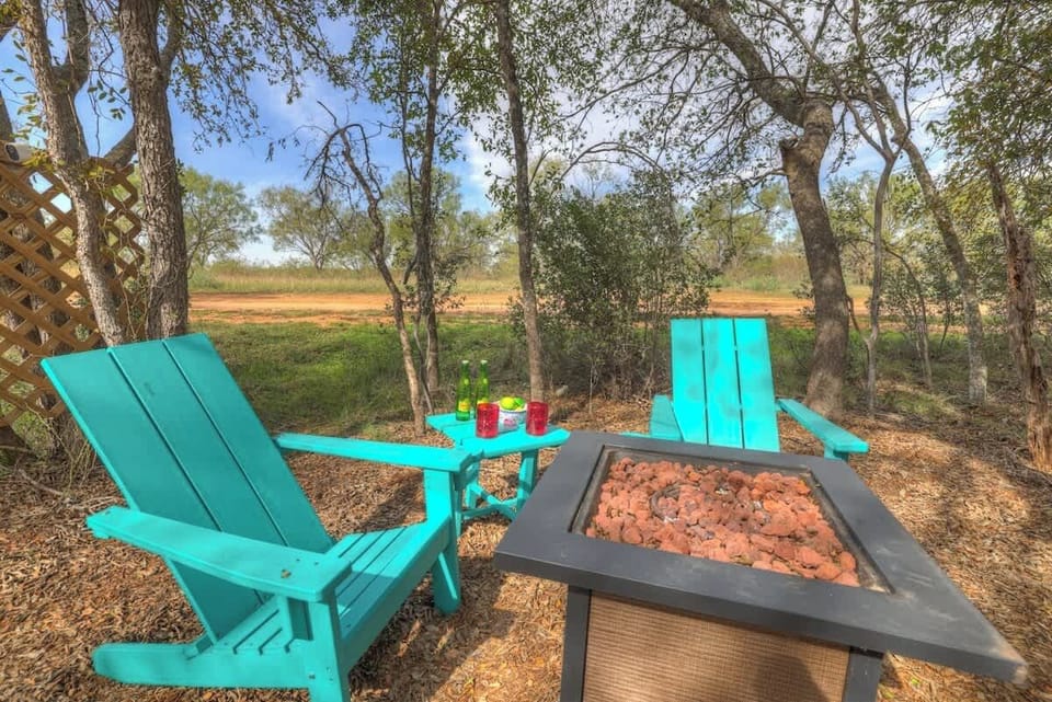 Cozy up to the firepit.