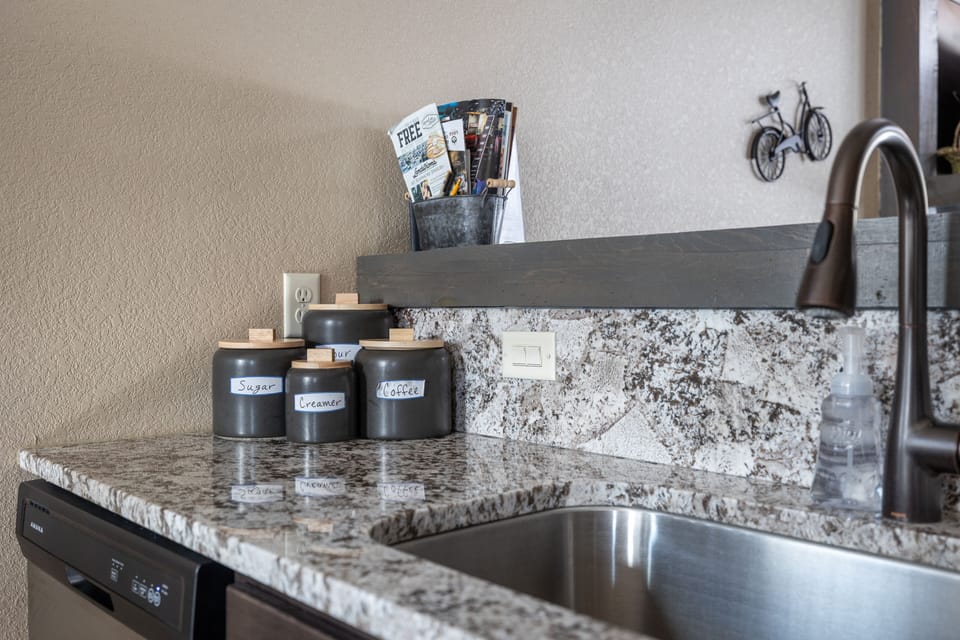 Coffee, Creamer, Sugar and Flour Provided