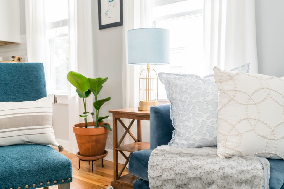 Tons of pillows and blankets for your comfort 